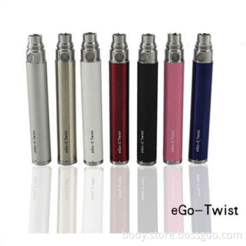 650/900/1100mAh Variable Voltage eGo-C Twist E-cigarette, Easy to Carry